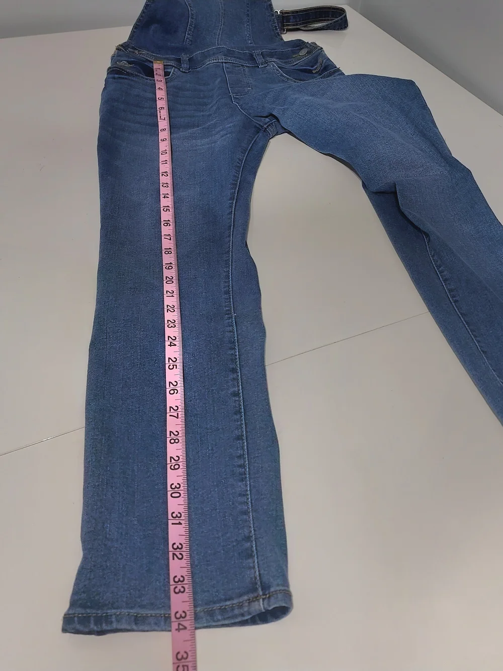 Blue Denim Girls Overalls - Levis Size 14 Youth